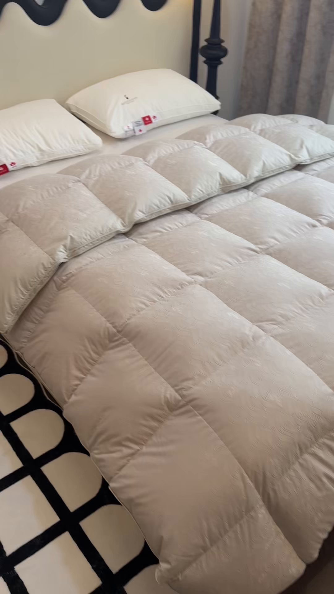 91家纺网 家纺一手货源 找家纺 御眠纺 2026新款高精密单层羽绒被壳 浪潮灰