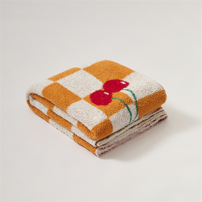 91家纺网 家纺一手货源 找家纺 （总）暖绵绵 2025新款半边绒小樱桃毛毯 新品樱洛系列（最低零售价：173元）