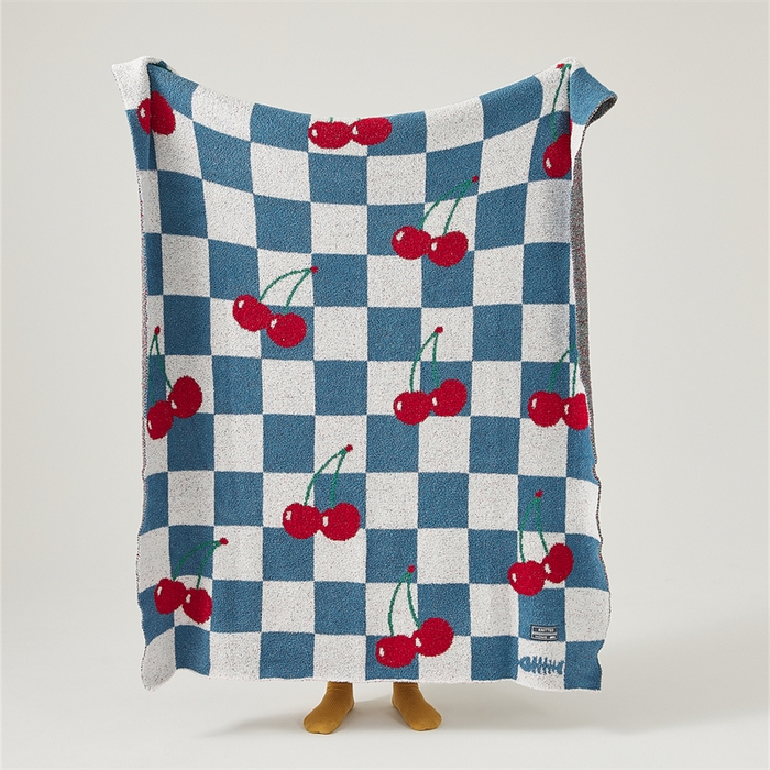 91家纺网 家纺一手货源 找家纺 （总）暖绵绵 2025新款半边绒小樱桃毛毯 新品樱洛系列（最低零售价：173元）