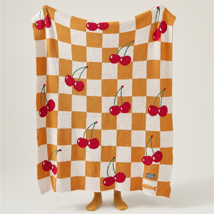 91家纺网 家纺一手货源 找家纺 （总）暖绵绵 2025新款半边绒小樱桃毛毯 新品樱洛系列（最低零售价：173元）