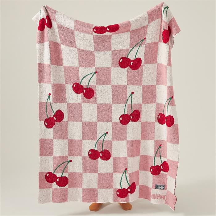 91家纺网 家纺一手货源 找家纺 （总）暖绵绵 2025新款半边绒小樱桃毛毯 新品樱洛系列（最低零售价：173元）