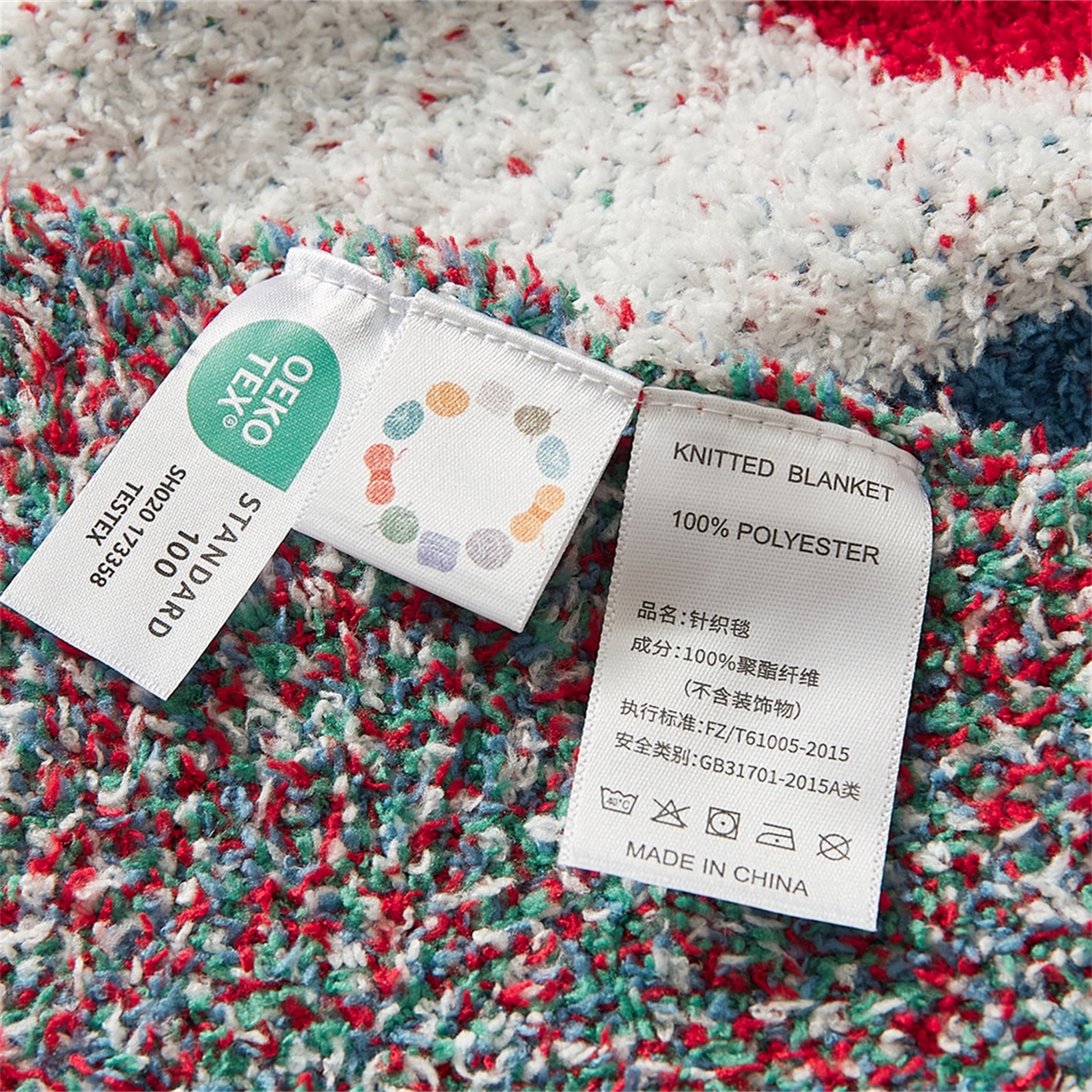 91家纺网 家纺一手货源 找家纺 暖绵绵 2025新款半边绒小樱桃毛毯 新品樱洛系列  （最低零售价：173元） 樱洛蓝色