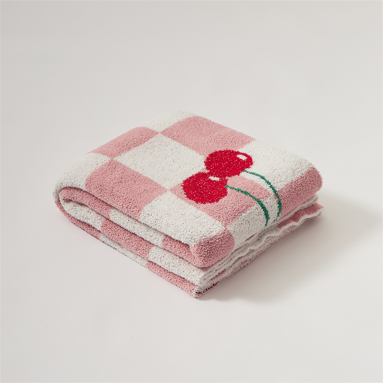 暖绵绵 2025新款半边绒小樱桃毛毯 新品樱洛系列 （最低零售价：173元） 樱洛粉色