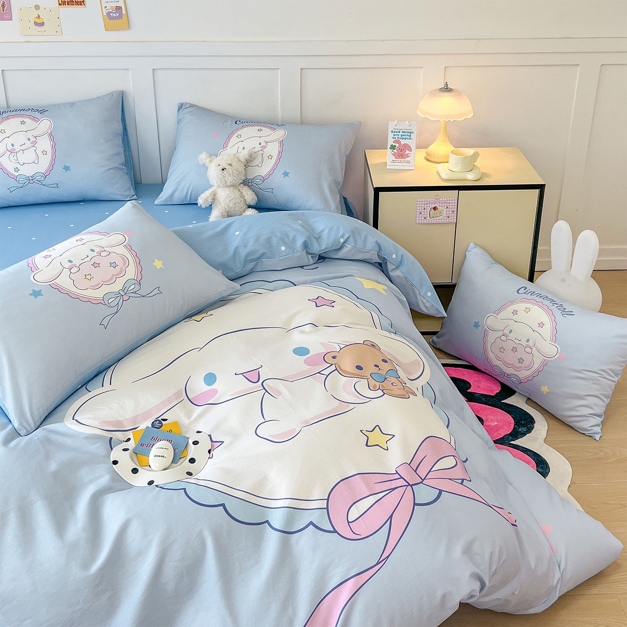 91家纺网 家纺一手货源 找家纺 （总）玉元坊 2025新款正版授权三丽鸥系列全棉纯棉三四件套 基础款