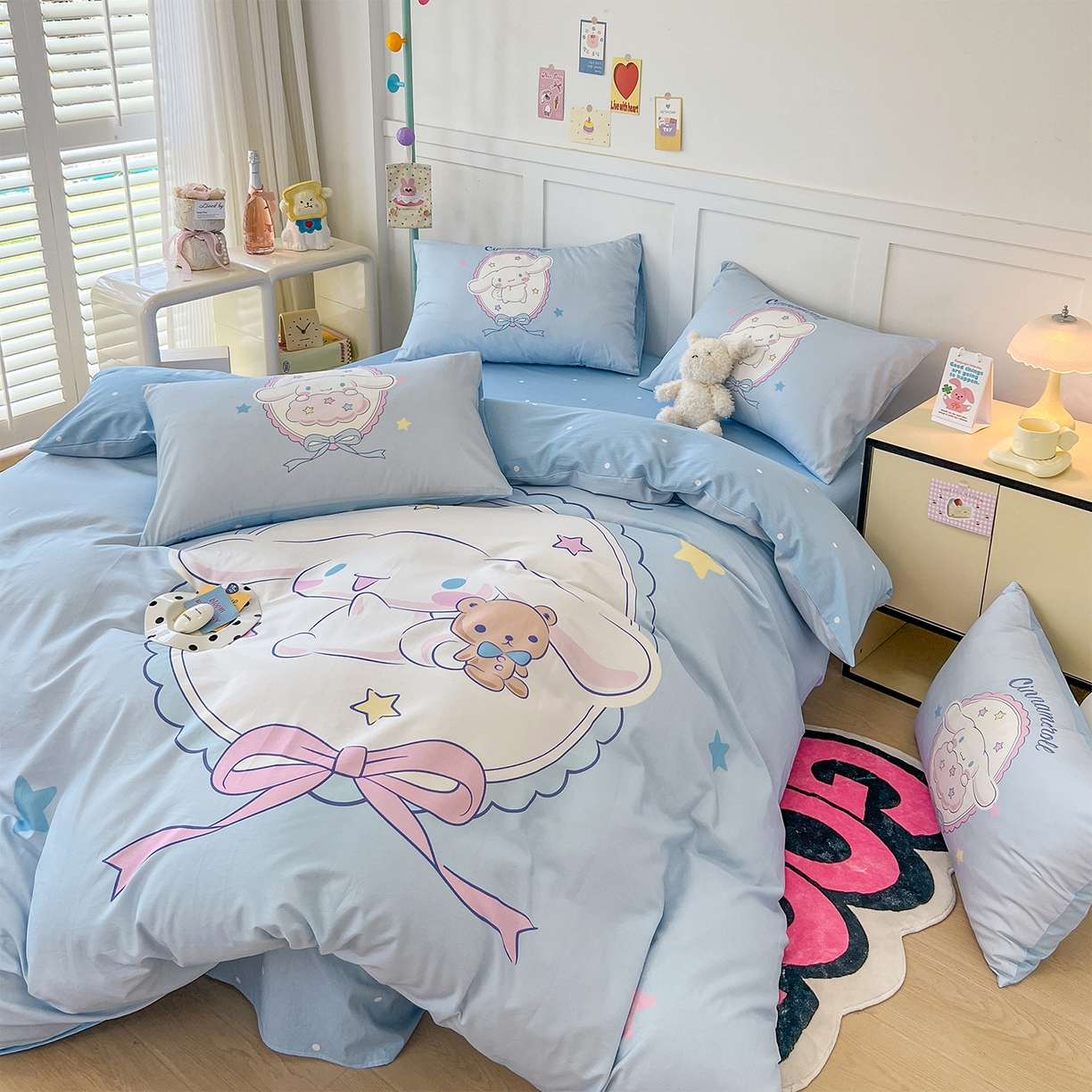 91家纺网 家纺一手货源 找家纺 （总）玉元坊 2025新款正版授权三丽鸥系列全棉纯棉三四件套 基础款