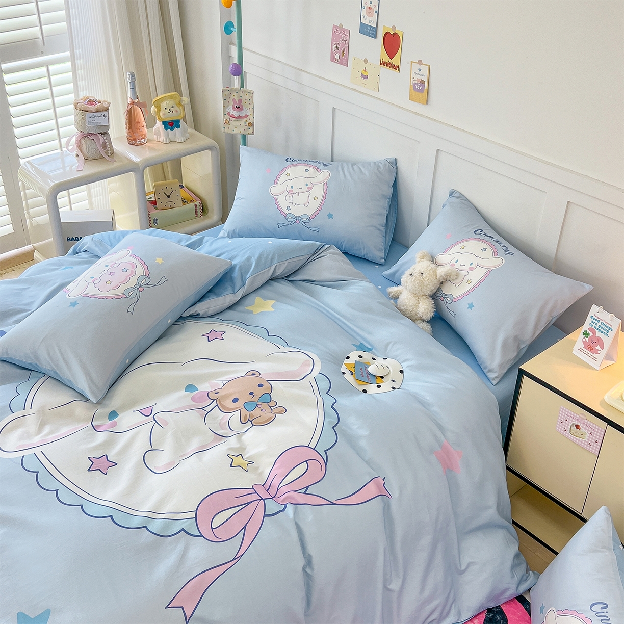 91家纺网 家纺一手货源 找家纺 （总）玉元坊 2025新款正版授权三丽鸥系列全棉纯棉三四件套 基础款