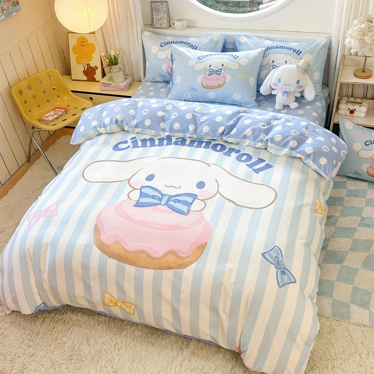 91家纺网 家纺一手货源 找家纺 （总）玉元坊 2025新款正版授权三丽鸥系列全棉纯棉三四件套 基础款