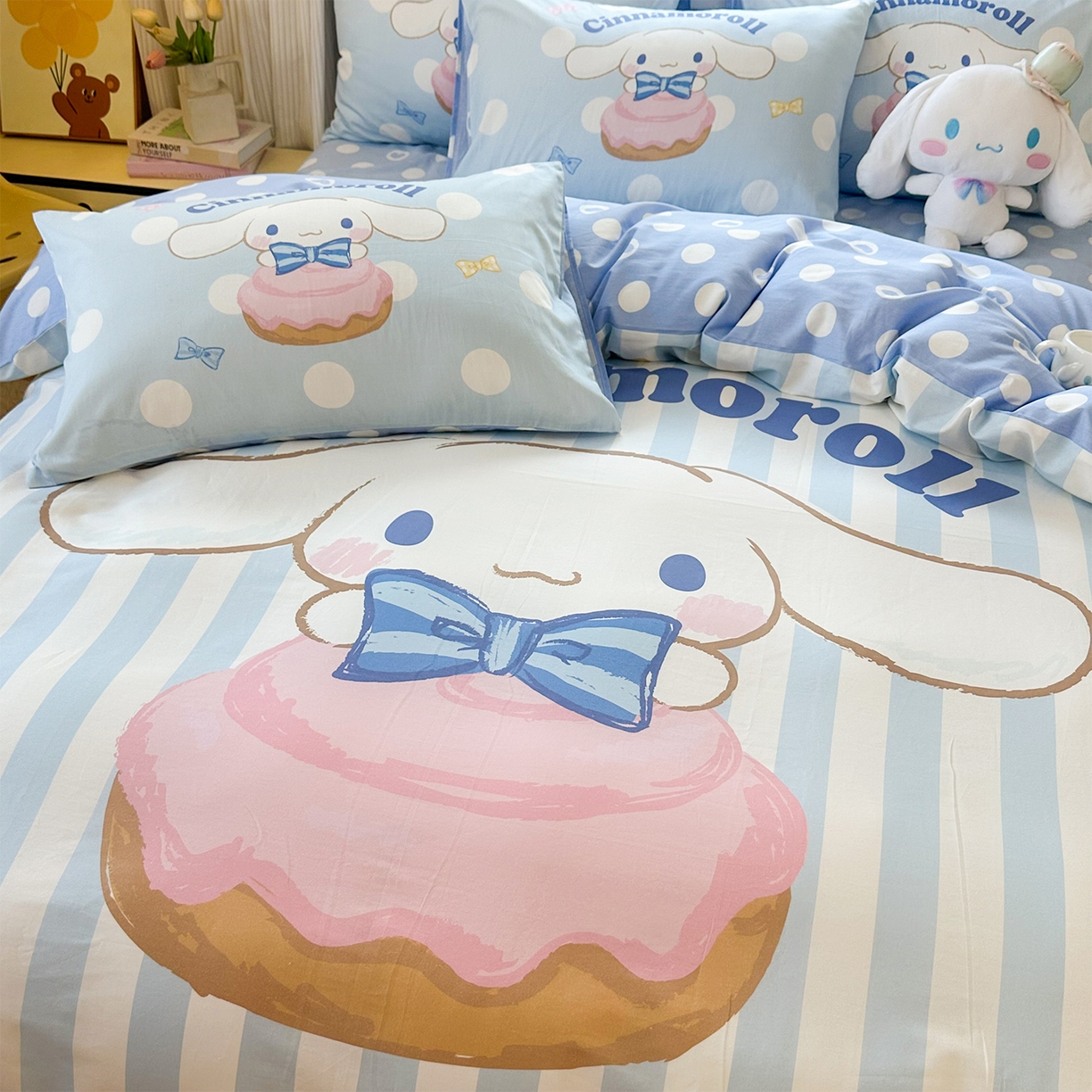 91家纺网 家纺一手货源 找家纺 玉元坊 2025新款正版授权三丽鸥系列全棉纯棉三四件套 基础款 领带玉桂狗-基础款