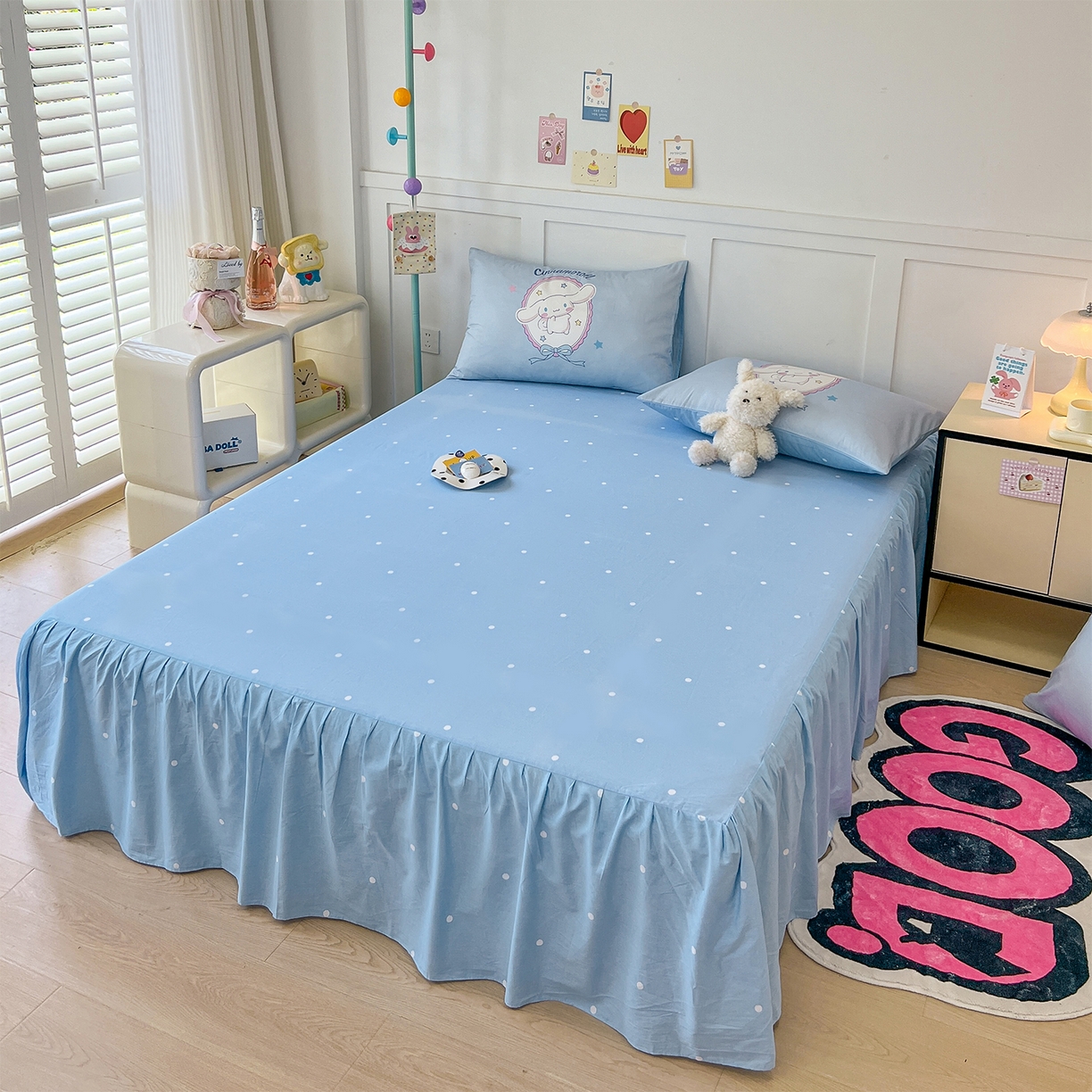 91家纺网 家纺一手货源 找家纺 玉元坊 2025新款正版授权三丽鸥系列全棉纯棉三四件套 基础款 大耳兔-基础款