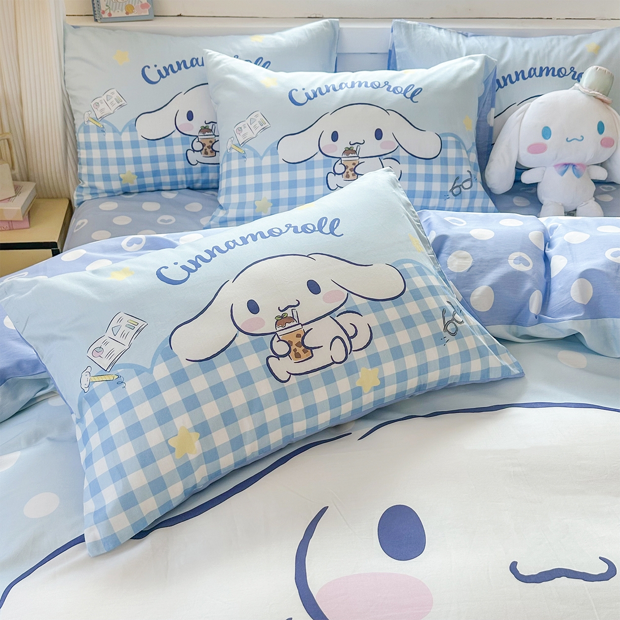 91家纺网 家纺一手货源 找家纺 玉元坊 2025新款正版授权三丽鸥系列全棉纯棉三四件套 基础款 奶芙玉桂狗-基础款