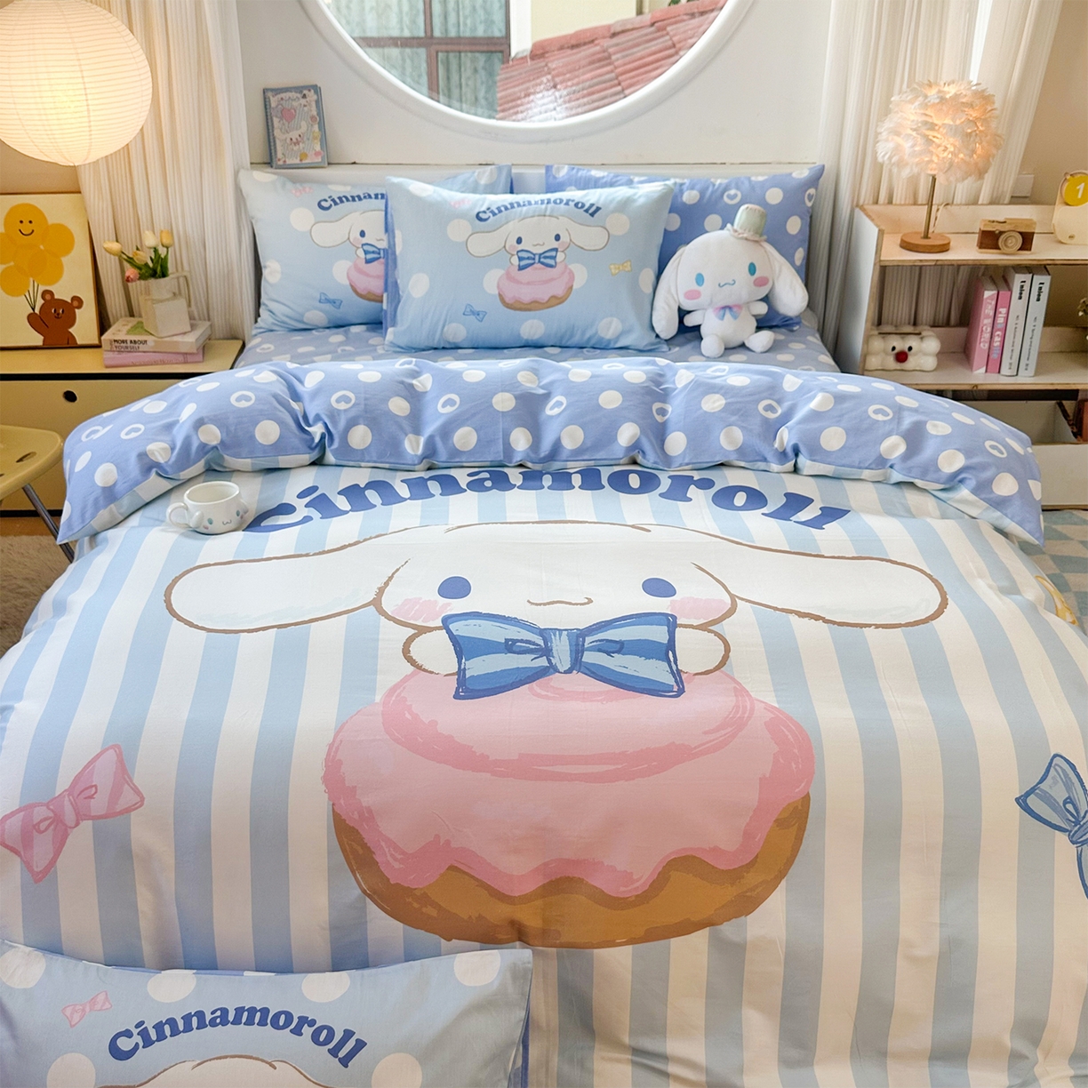 91家纺网 家纺一手货源 找家纺 玉元坊 2025新款正版授权三丽鸥系列全棉纯棉三四件套 基础款 领带玉桂狗-基础款