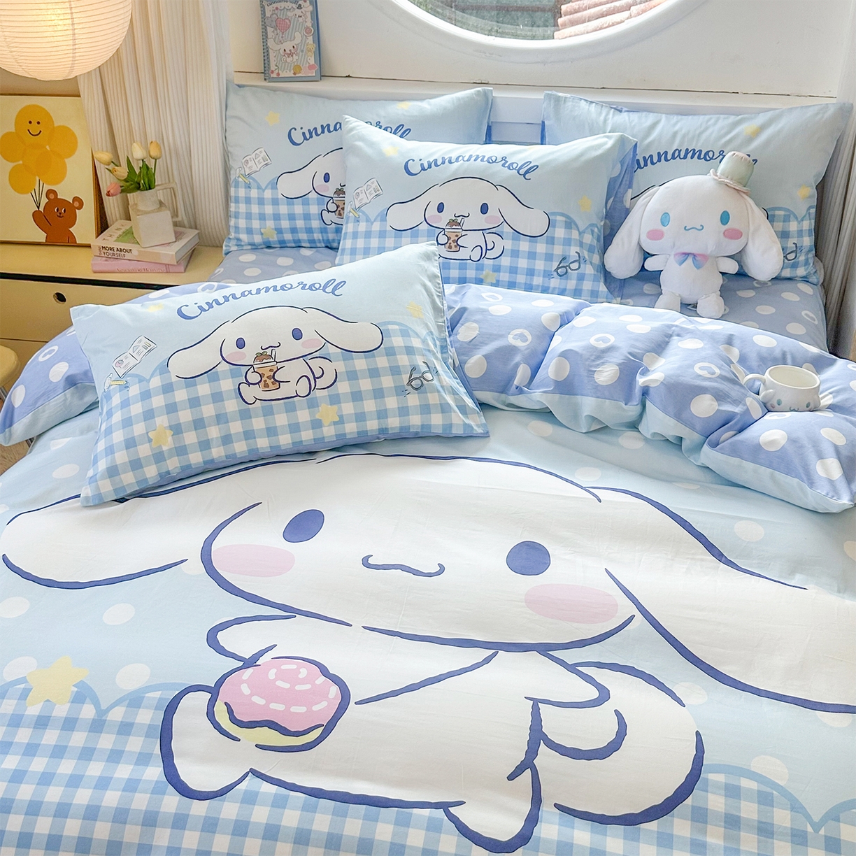 91家纺网 家纺一手货源 找家纺 玉元坊 2025新款正版授权三丽鸥系列全棉纯棉三四件套 基础款 奶芙玉桂狗-基础款