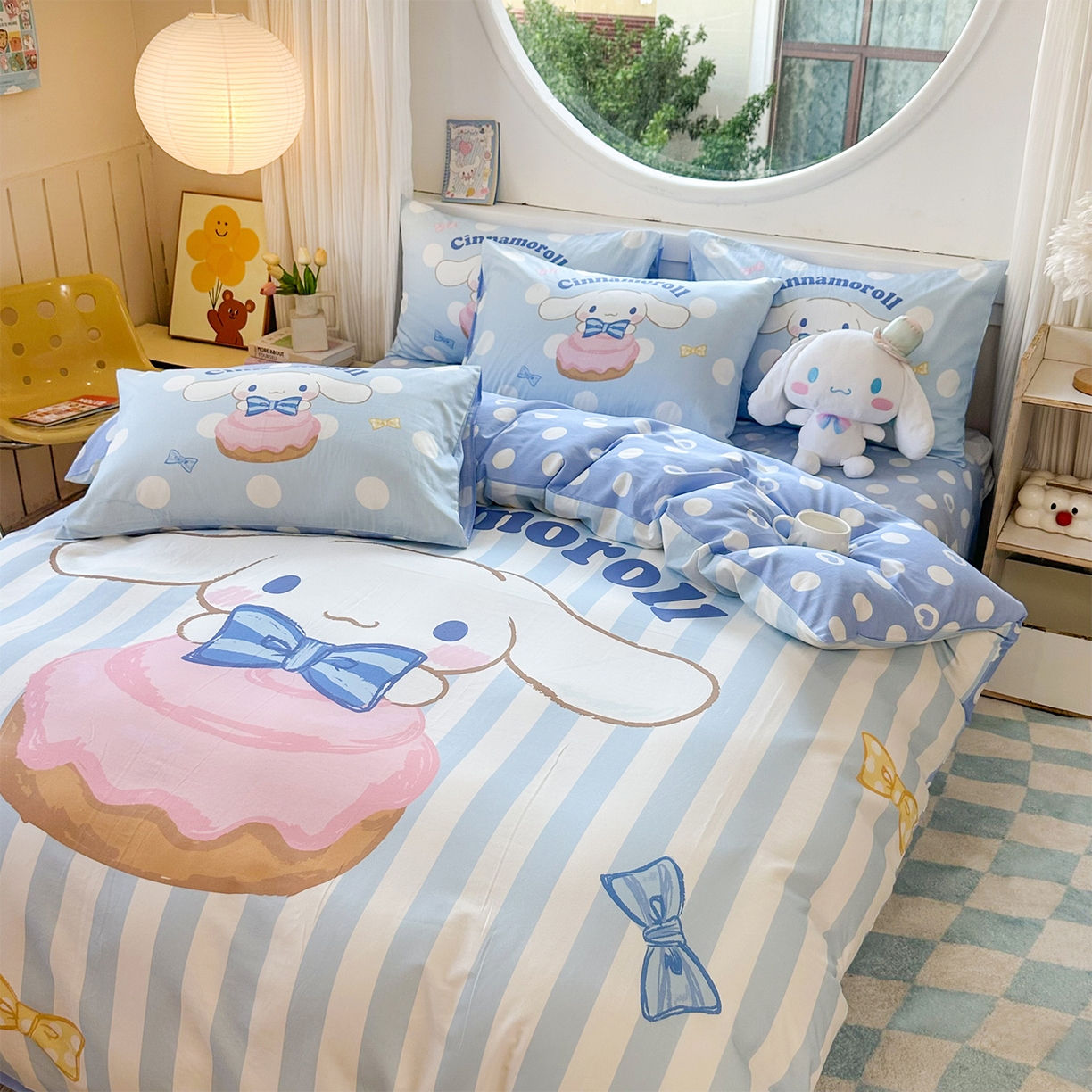 91家纺网 家纺一手货源 找家纺 玉元坊 2025新款正版授权三丽鸥系列全棉纯棉三四件套 基础款 领带玉桂狗-基础款