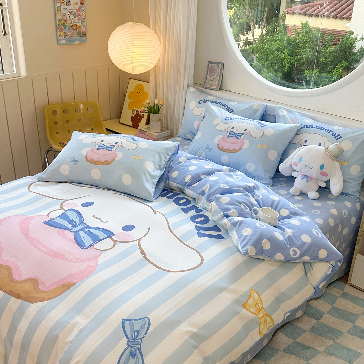 91家纺网 家纺一手货源 找家纺 玉元坊 2025新款正版授权三丽鸥系列全棉纯棉三四件套 基础款 领带玉桂狗-基础款