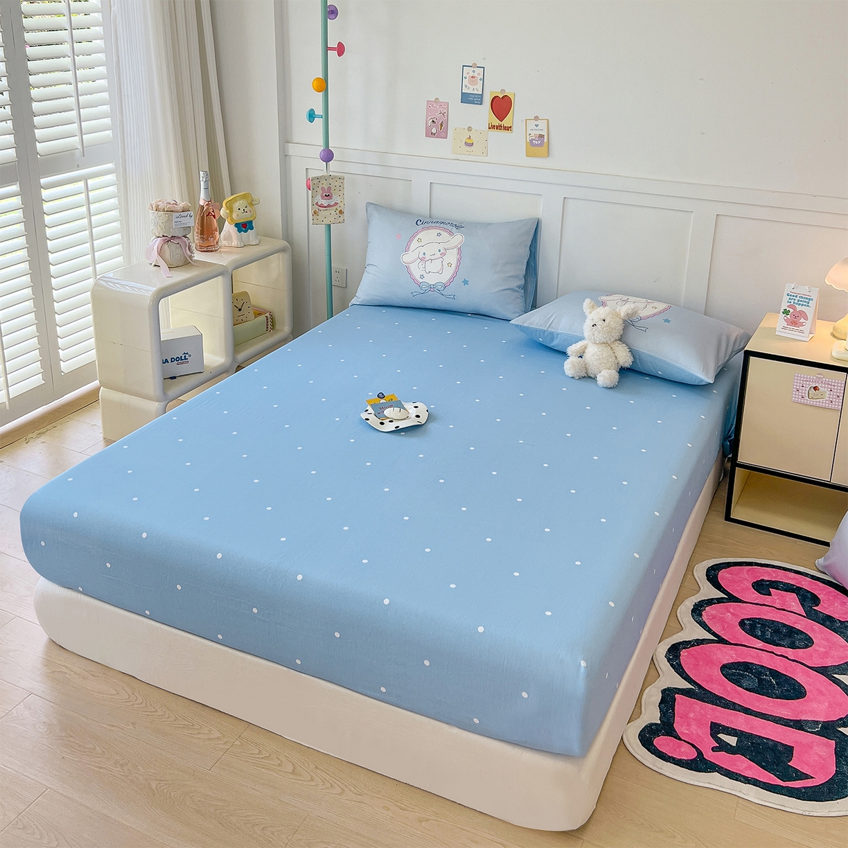 91家纺网 家纺一手货源 找家纺 玉元坊 2025新款正版授权三丽鸥系列全棉纯棉三四件套 基础款 大耳兔-基础款