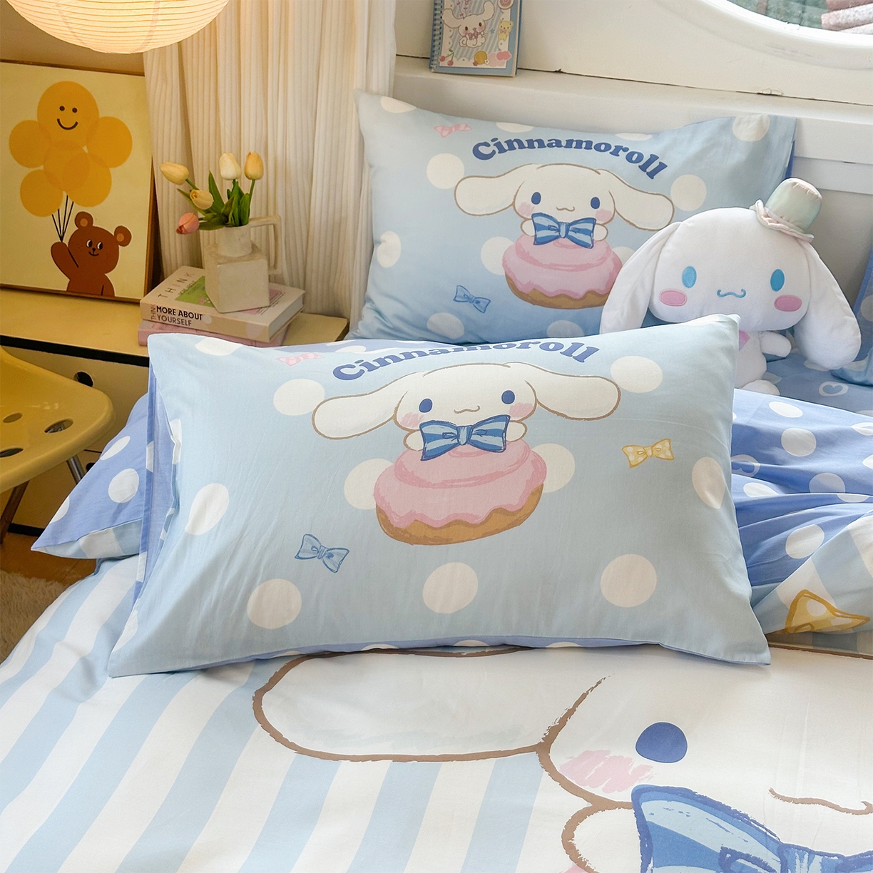 91家纺网 家纺一手货源 找家纺 玉元坊 2025新款正版授权三丽鸥系列全棉纯棉三四件套 基础款 领带玉桂狗-基础款