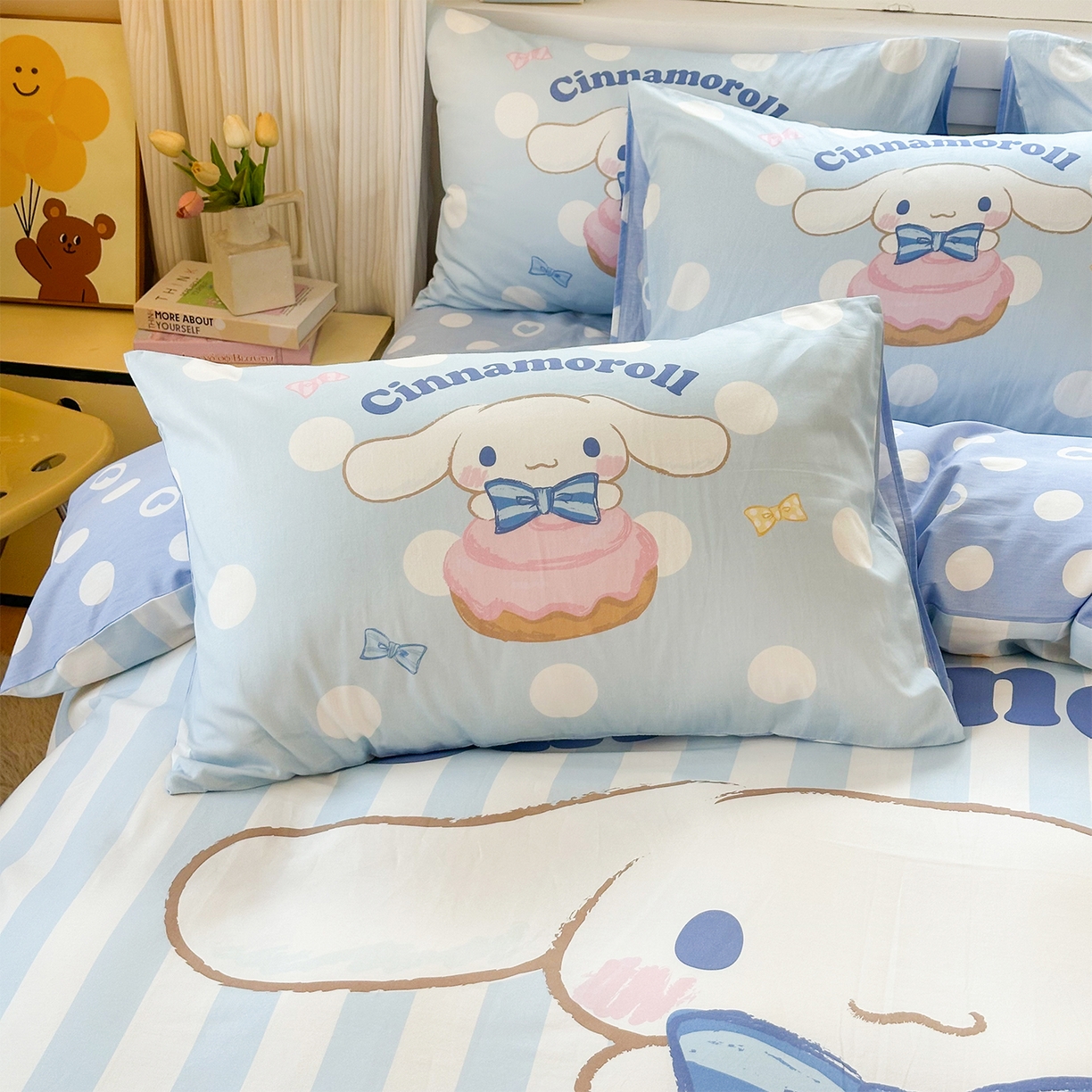 91家纺网 家纺一手货源 找家纺 玉元坊 2025新款正版授权三丽鸥系列全棉纯棉三四件套 基础款 领带玉桂狗-基础款