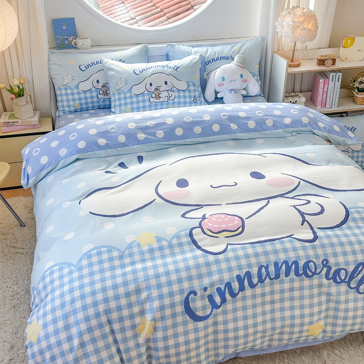 91家纺网 家纺一手货源 找家纺 玉元坊 2025新款正版授权三丽鸥系列全棉纯棉三四件套 基础款 奶芙玉桂狗-基础款