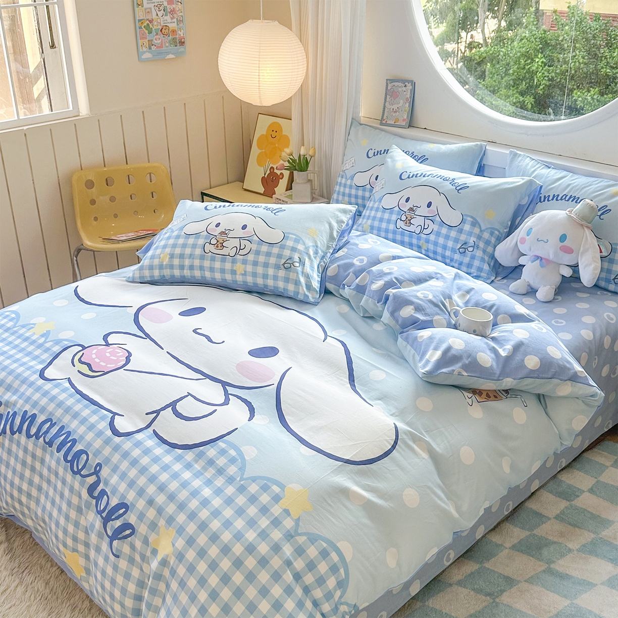 91家纺网 家纺一手货源 找家纺 玉元坊 2025新款正版授权三丽鸥系列全棉纯棉三四件套 基础款 奶芙玉桂狗-基础款