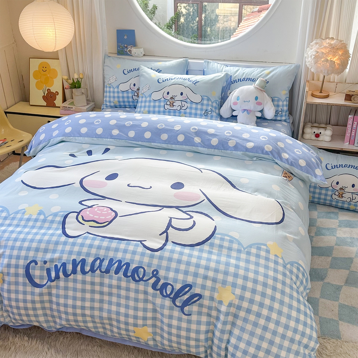 91家纺网 家纺一手货源 找家纺 玉元坊 2025新款正版授权三丽鸥系列全棉纯棉三四件套 基础款 奶芙玉桂狗-基础款