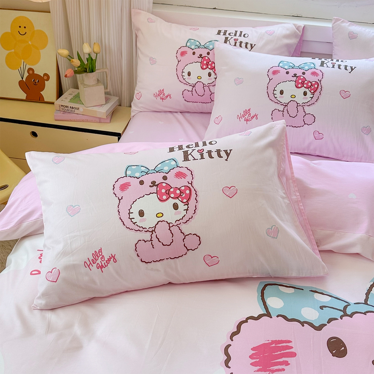 91家纺网 家纺一手货源 找家纺 （总）玉元坊 2025新款正版授权三丽鸥系列全棉纯棉三四件套 基础款