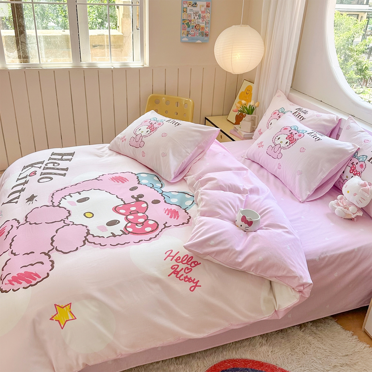 91家纺网 家纺一手货源 找家纺 （总）玉元坊 2025新款正版授权三丽鸥系列全棉纯棉三四件套 基础款