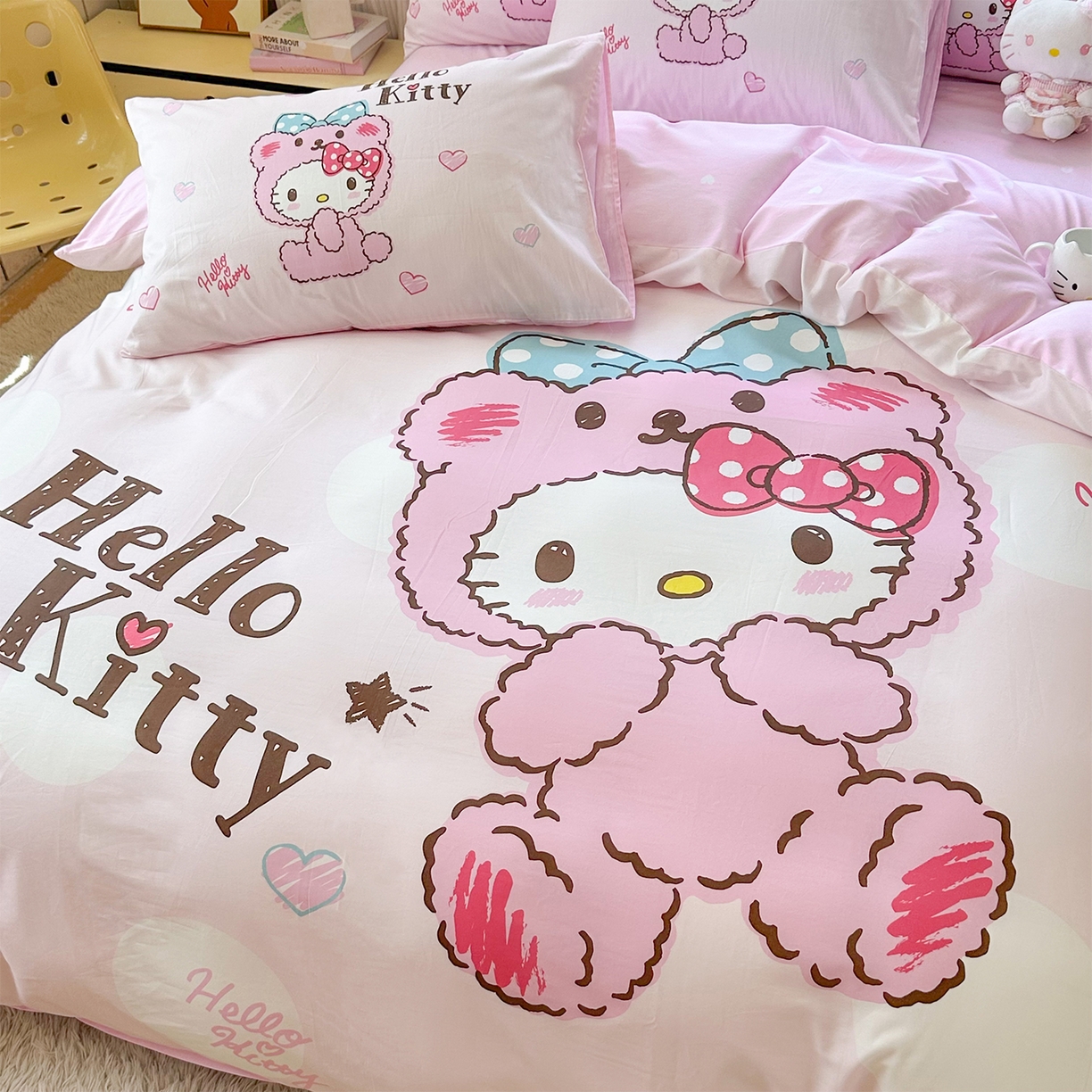 91家纺网 家纺一手货源 找家纺 （总）玉元坊 2025新款正版授权三丽鸥系列全棉纯棉三四件套 基础款