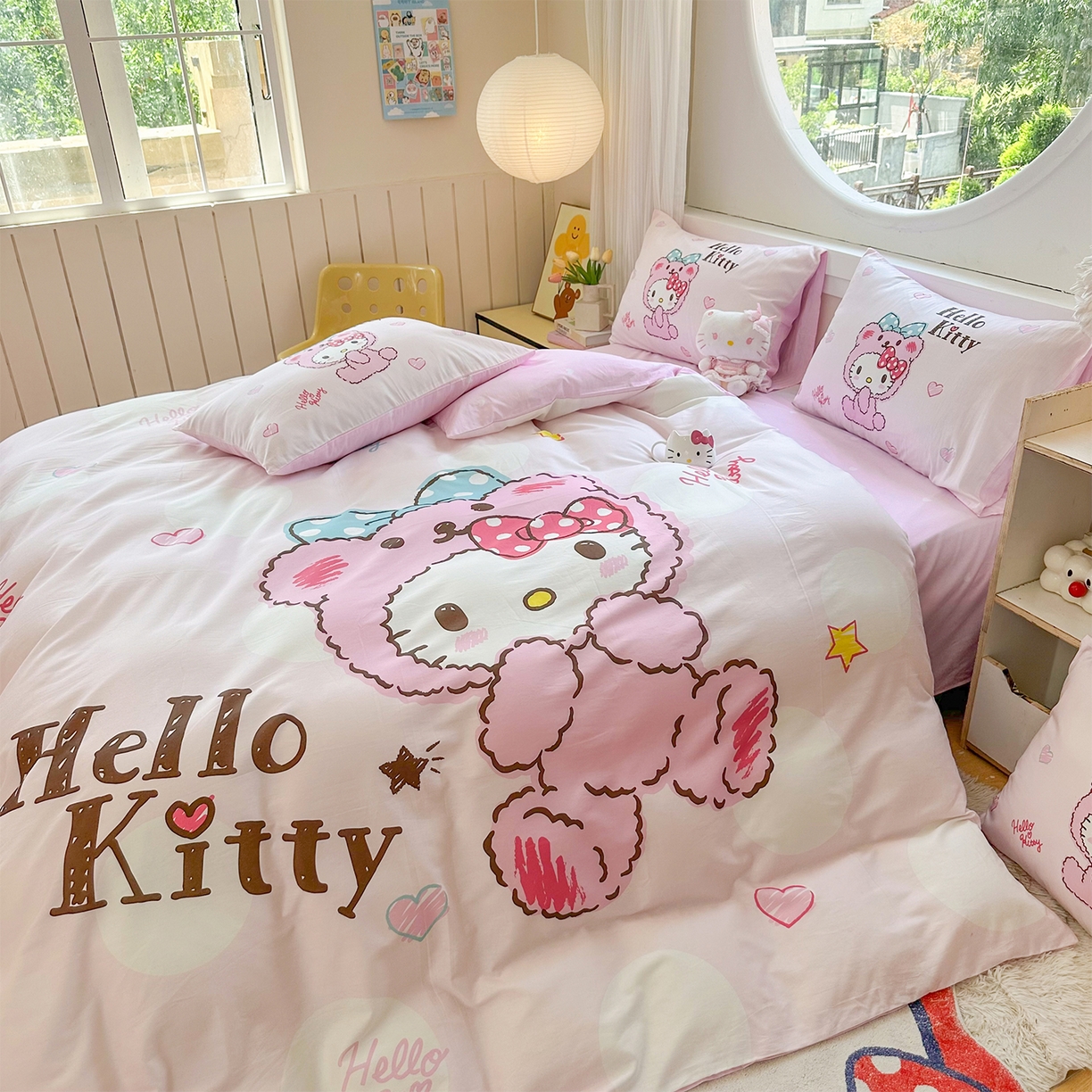 91家纺网 家纺一手货源 找家纺 （总）玉元坊 2025新款正版授权三丽鸥系列全棉纯棉三四件套 基础款