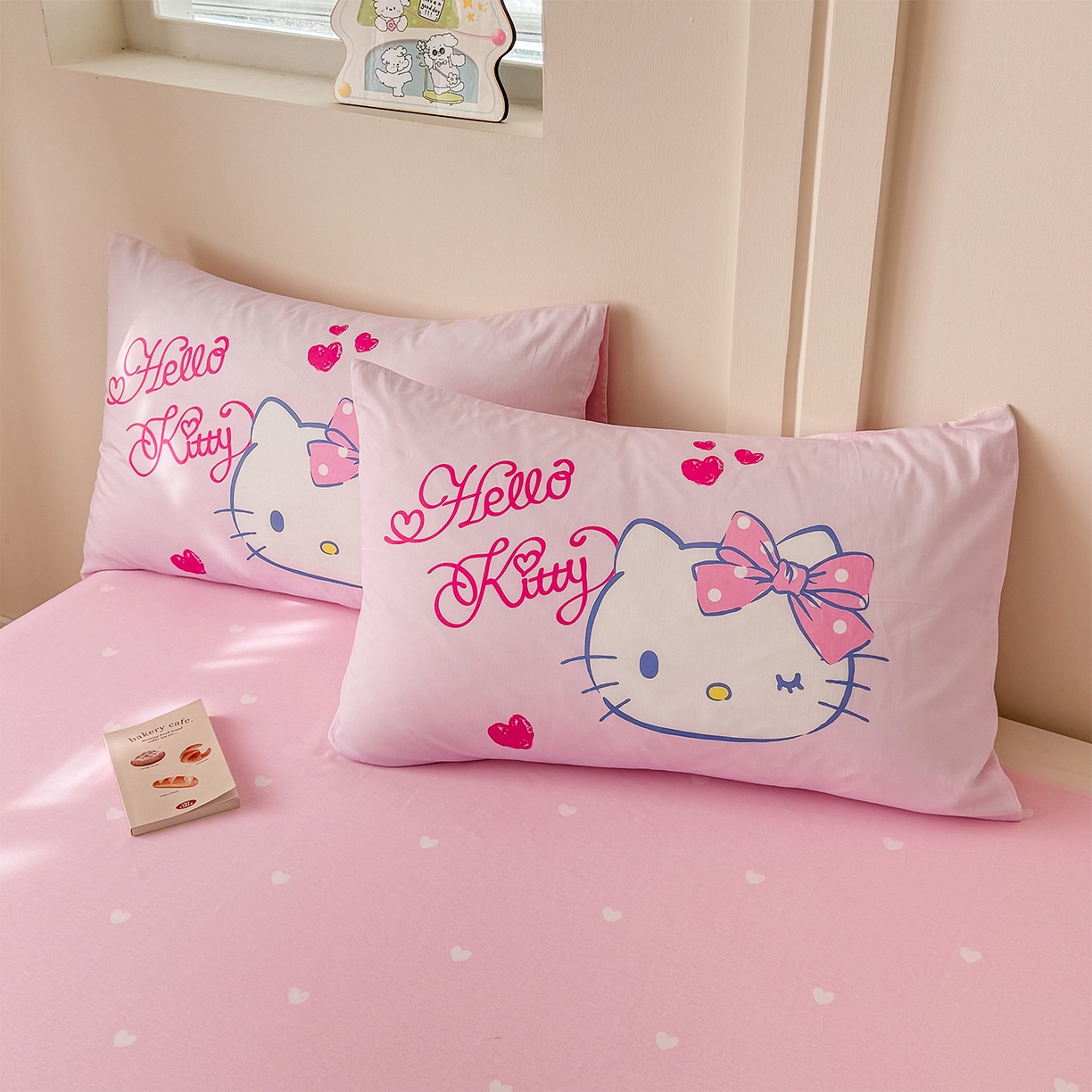 91家纺网 家纺一手货源 找家纺 玉元坊 2025新款正版授权三丽鸥系列全棉纯棉三四件套 基础款 甜心凯蒂-基础款