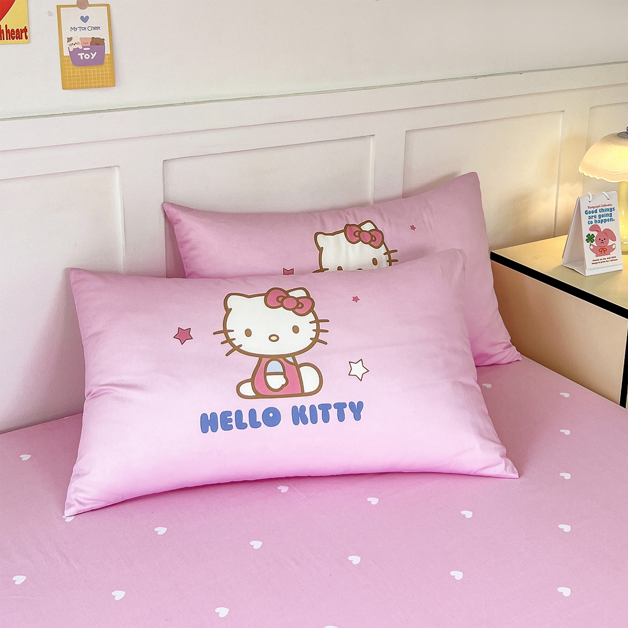 91家纺网 家纺一手货源 找家纺 玉元坊 2025新款正版授权三丽鸥系列全棉纯棉三四件套 基础款 凯蒂-基础款