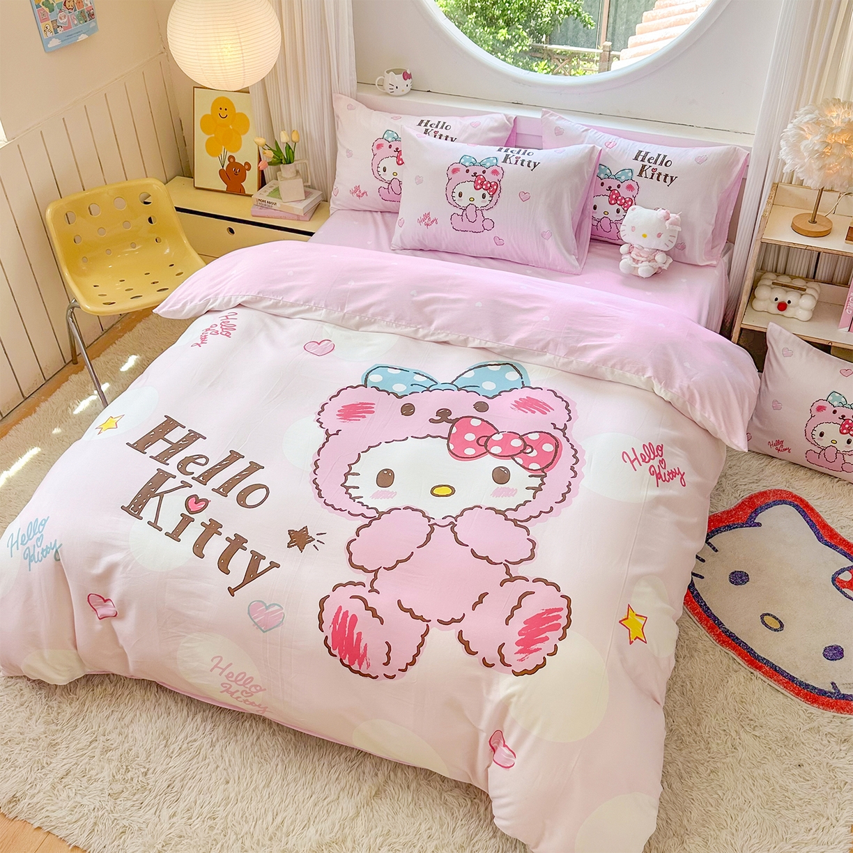 91家纺网 家纺一手货源 找家纺 （总）玉元坊 2025新款正版授权三丽鸥系列全棉纯棉三四件套 基础款