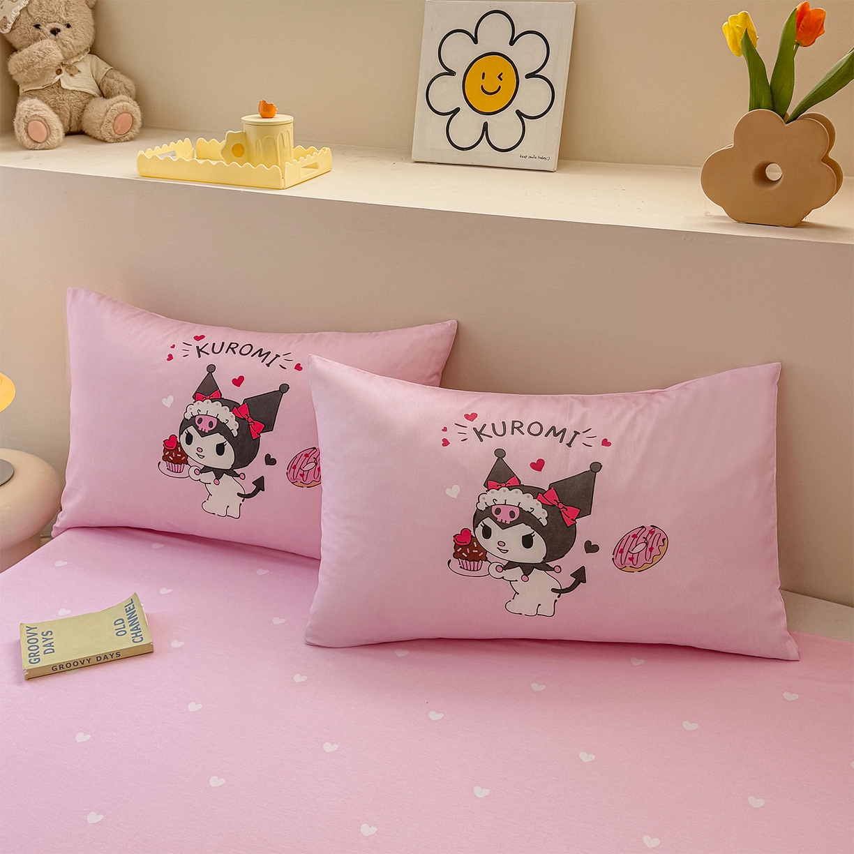 91家纺网 家纺一手货源 找家纺 玉元坊 2025新款正版授权三丽鸥系列全棉纯棉三四件套 基础款 美味库洛米-基础款