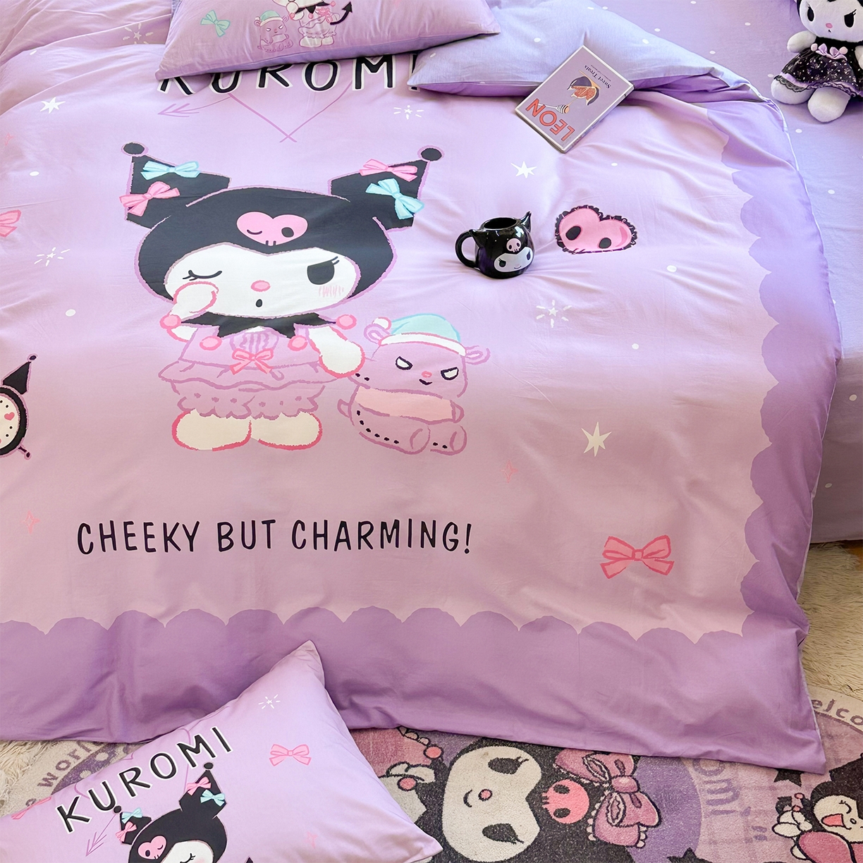 91家纺网 家纺一手货源 找家纺 玉元坊 2025新款正版授权三丽鸥系列全棉纯棉三四件套 基础款 巴库库洛米-基础款