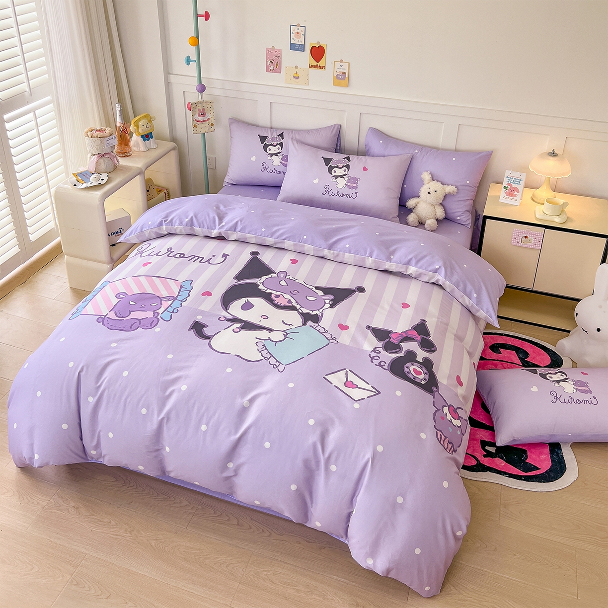 91家纺网 家纺一手货源 找家纺 （总）玉元坊 2025新款正版授权三丽鸥系列全棉纯棉三四件套 基础款