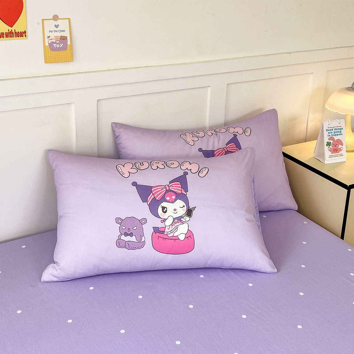 91家纺网 家纺一手货源 找家纺 玉元坊 2025新款正版授权三丽鸥系列全棉纯棉三四件套 基础款 扑克-基础款