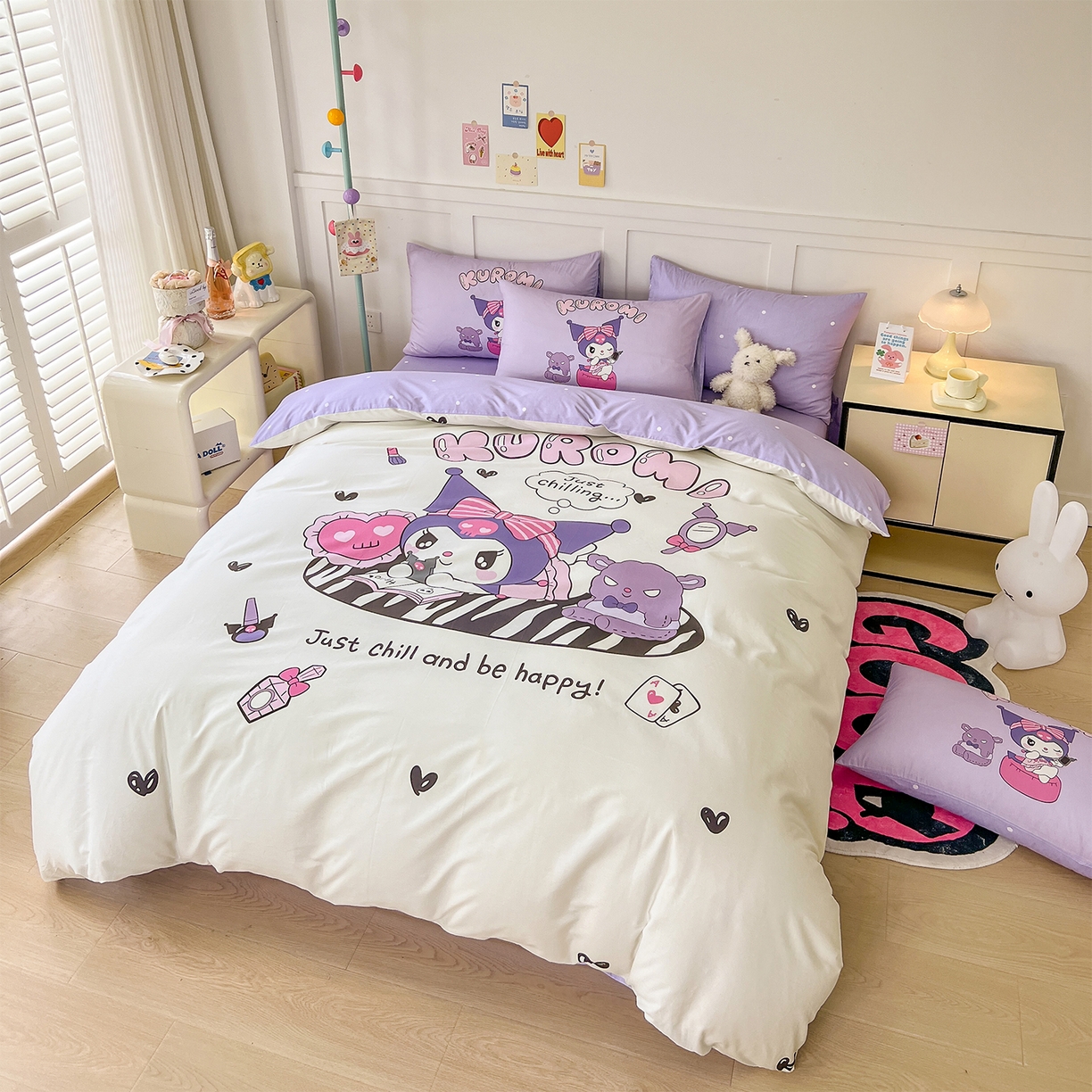 91家纺网 家纺一手货源 找家纺 （总）玉元坊 2025新款正版授权三丽鸥系列全棉纯棉三四件套 基础款