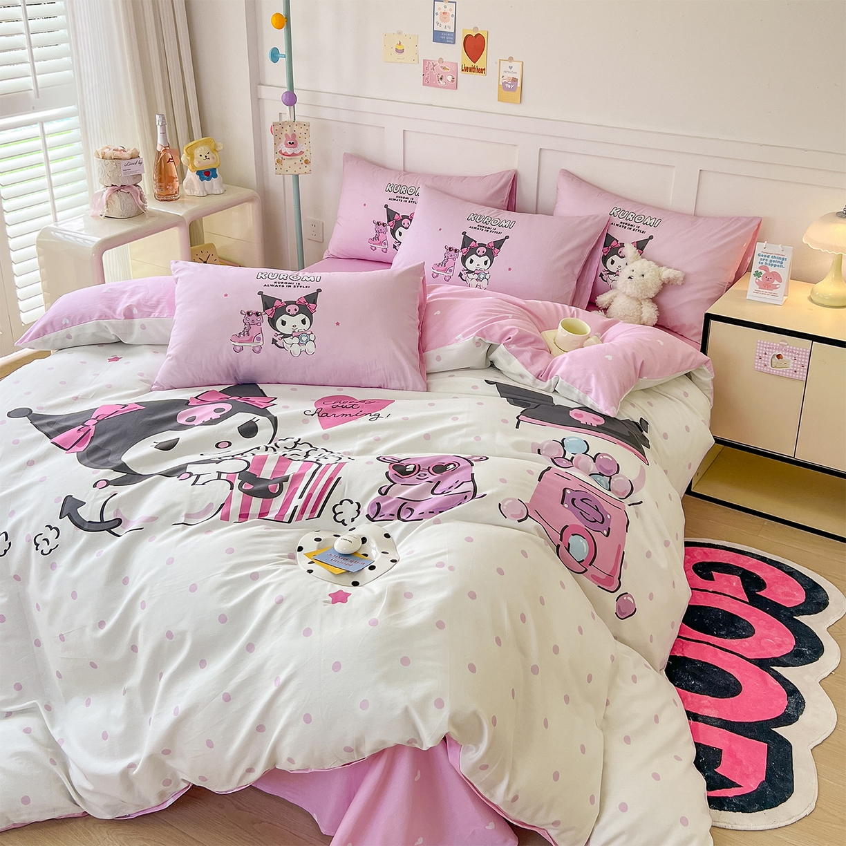 91家纺网 家纺一手货源 找家纺 （总）玉元坊 2025新款正版授权三丽鸥系列全棉纯棉三四件套 基础款