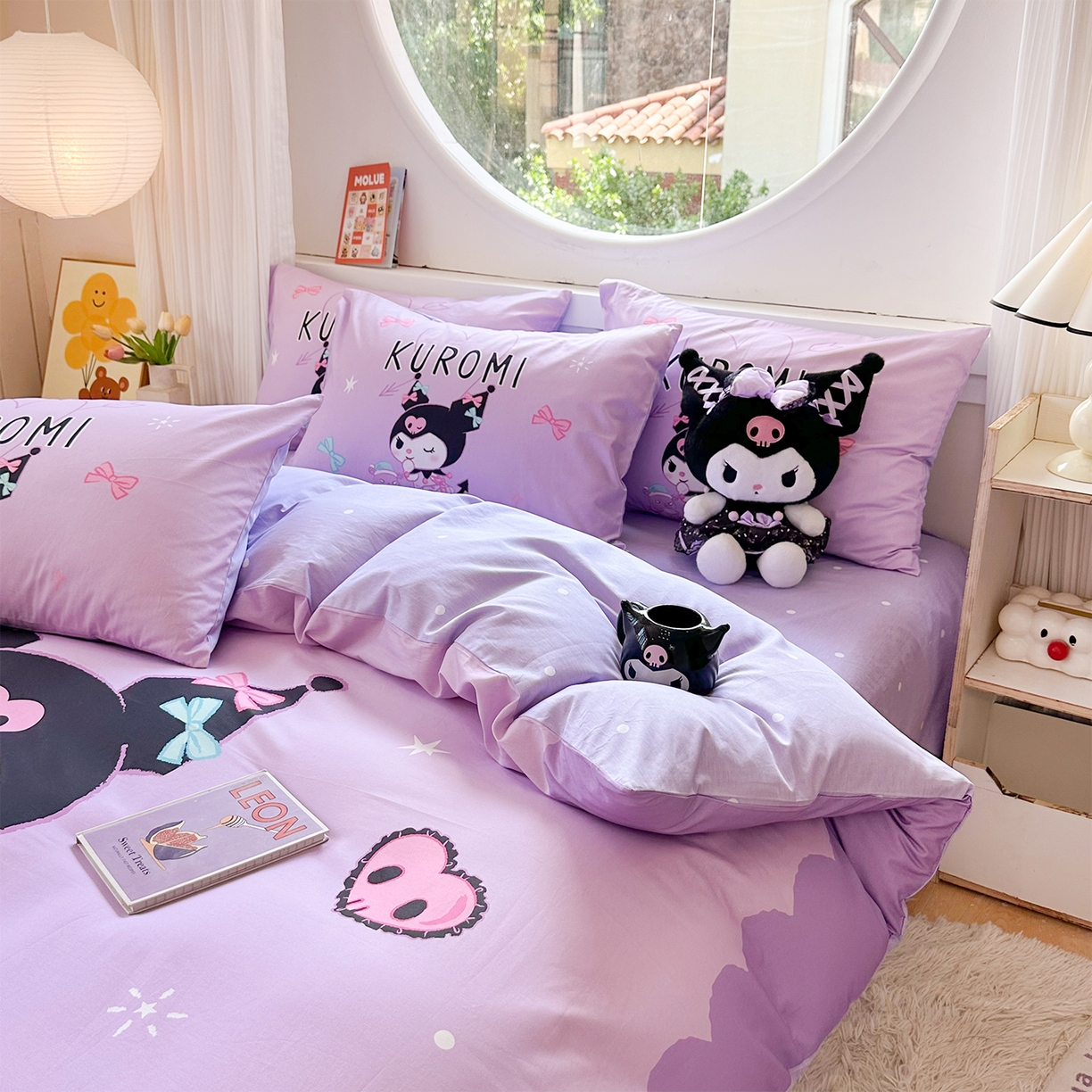 91家纺网 家纺一手货源 找家纺 玉元坊 2025新款正版授权三丽鸥系列全棉纯棉三四件套 基础款 巴库库洛米-基础款