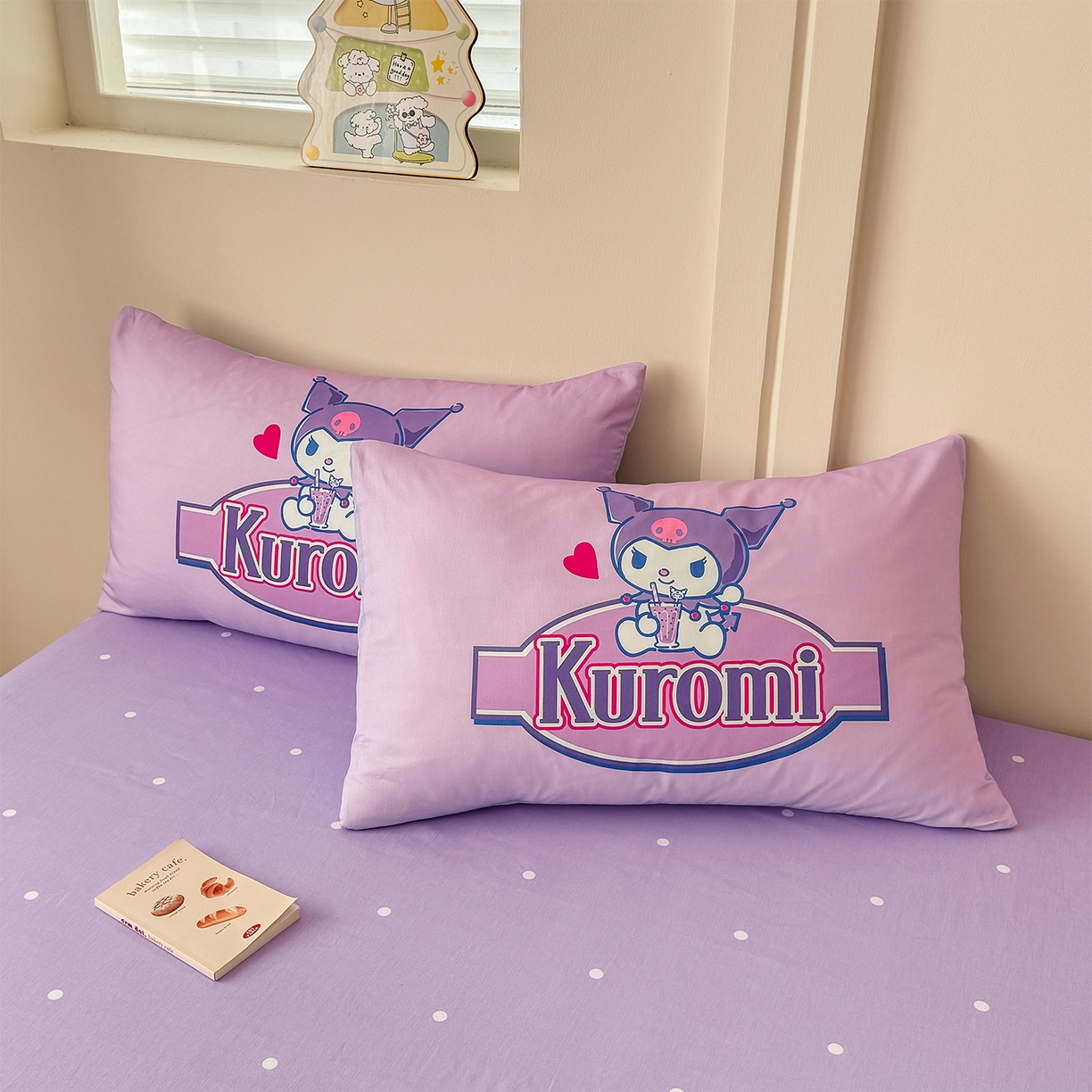 91家纺网 家纺一手货源 找家纺 玉元坊 2025新款正版授权三丽鸥系列全棉纯棉三四件套 基础款 蓝莓库洛米-基础款