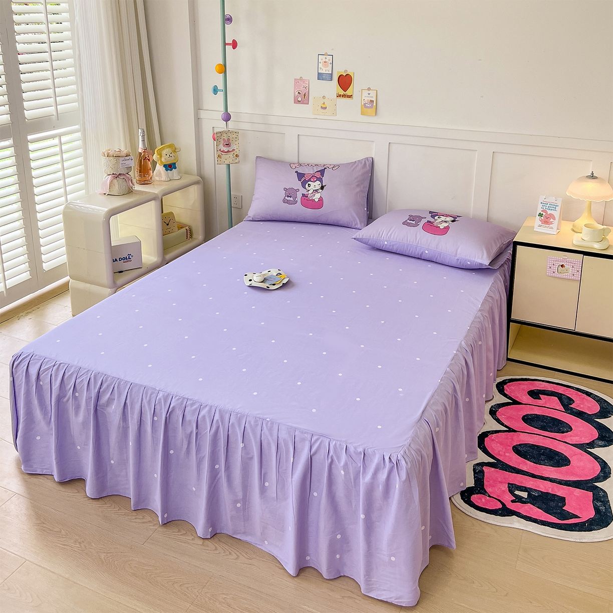 91家纺网 家纺一手货源 找家纺 玉元坊 2025新款正版授权三丽鸥系列全棉纯棉三四件套 基础款 扑克-基础款