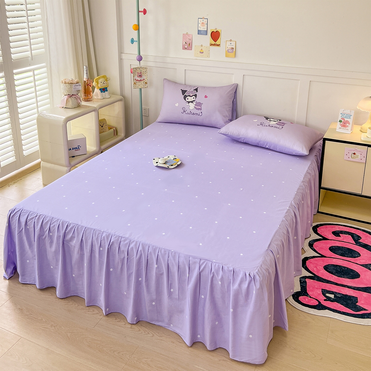 91家纺网 家纺一手货源 找家纺 玉元坊 2025新款正版授权三丽鸥系列全棉纯棉三四件套 基础款 糖果-基础款