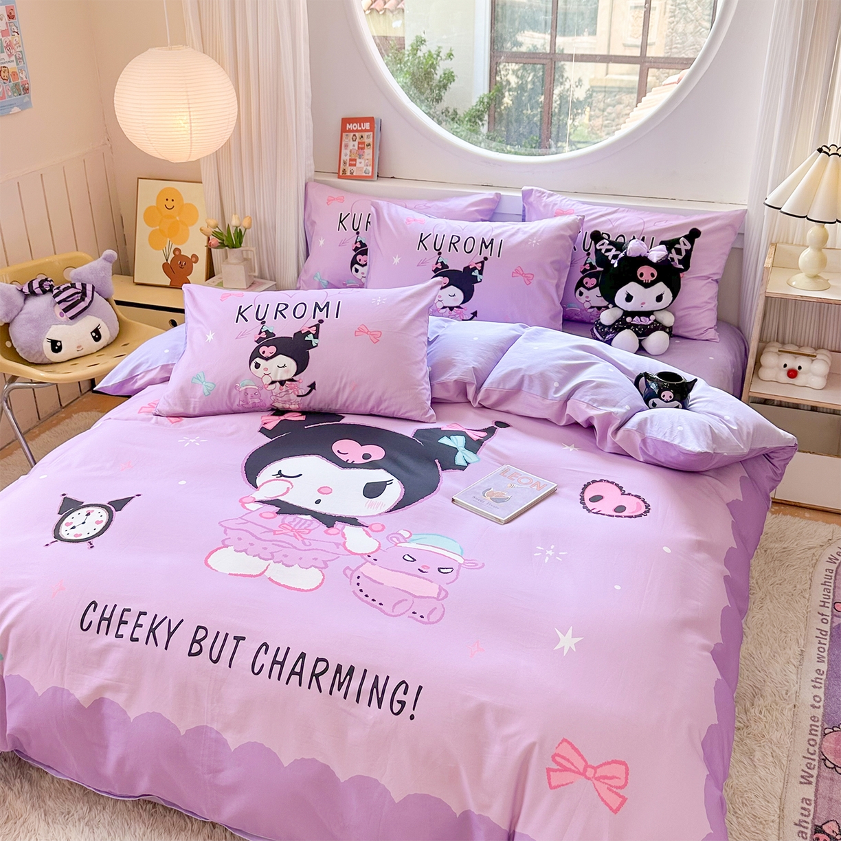 91家纺网 家纺一手货源 找家纺 玉元坊 2025新款正版授权三丽鸥系列全棉纯棉三四件套 基础款 巴库库洛米-基础款