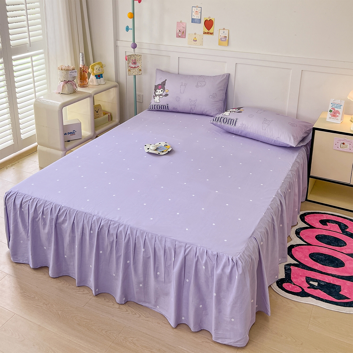 91家纺网 家纺一手货源 找家纺 玉元坊 2025新款正版授权三丽鸥系列全棉纯棉三四件套 基础款 饮料-基础款