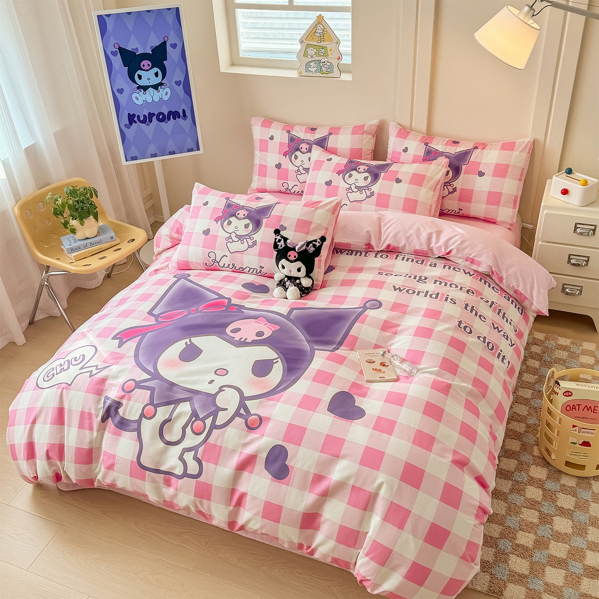 91家纺网 家纺一手货源 找家纺 （总）玉元坊 2025新款正版授权三丽鸥系列全棉纯棉三四件套 基础款