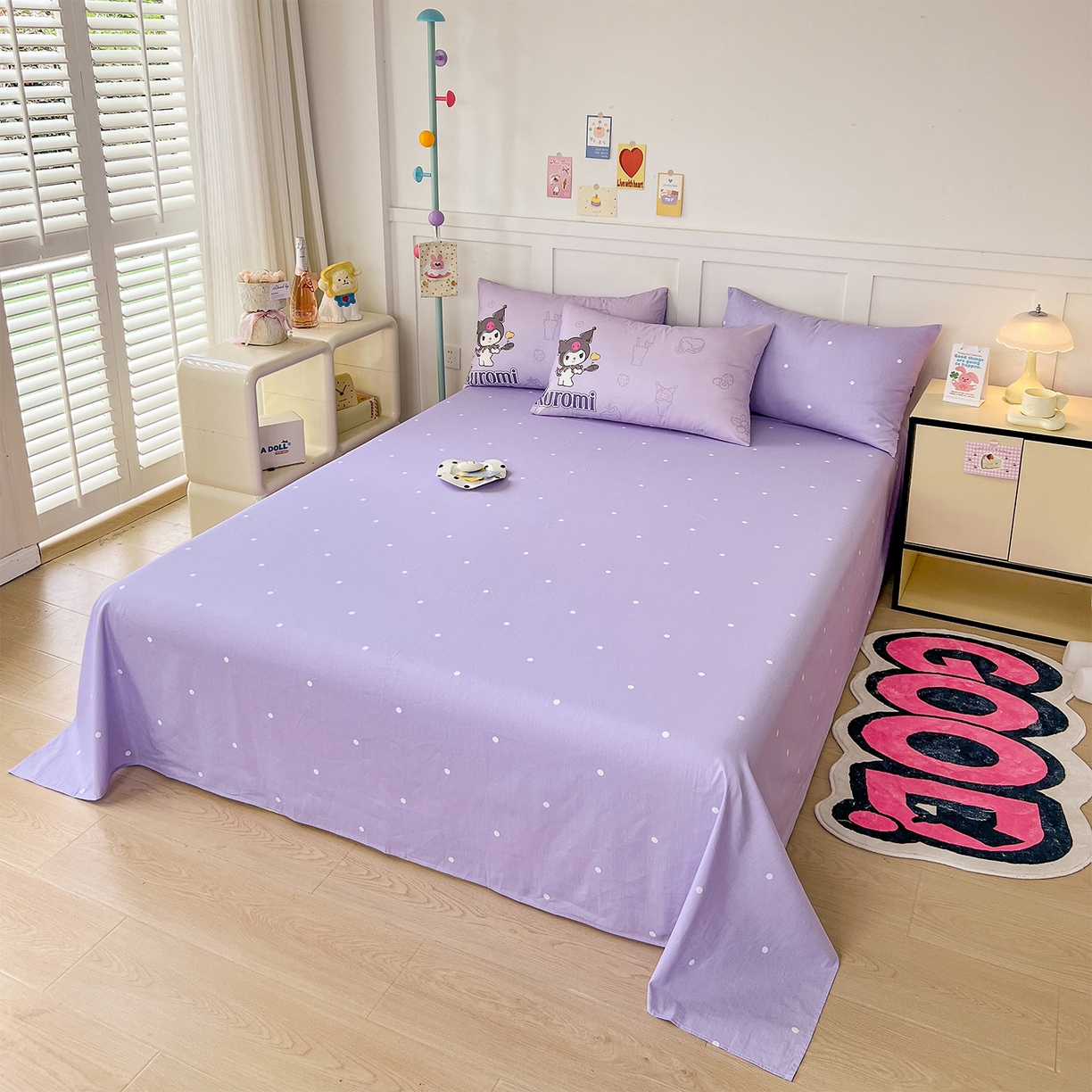 91家纺网 家纺一手货源 找家纺 玉元坊 2025新款正版授权三丽鸥系列全棉纯棉三四件套 基础款 饮料-基础款