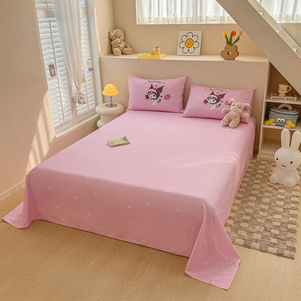 91家纺网 家纺一手货源 找家纺 玉元坊 2025新款正版授权三丽鸥系列全棉纯棉三四件套 基础款 美味库洛米-基础款