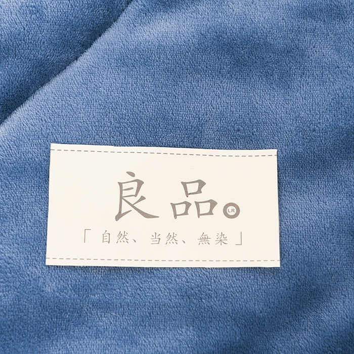 91家纺网 家纺一手货源 找家纺 恋绒家纺 2025新款三层牛奶绒夹棉毛毯复合盖毯直播外贸毯子 湛蓝色