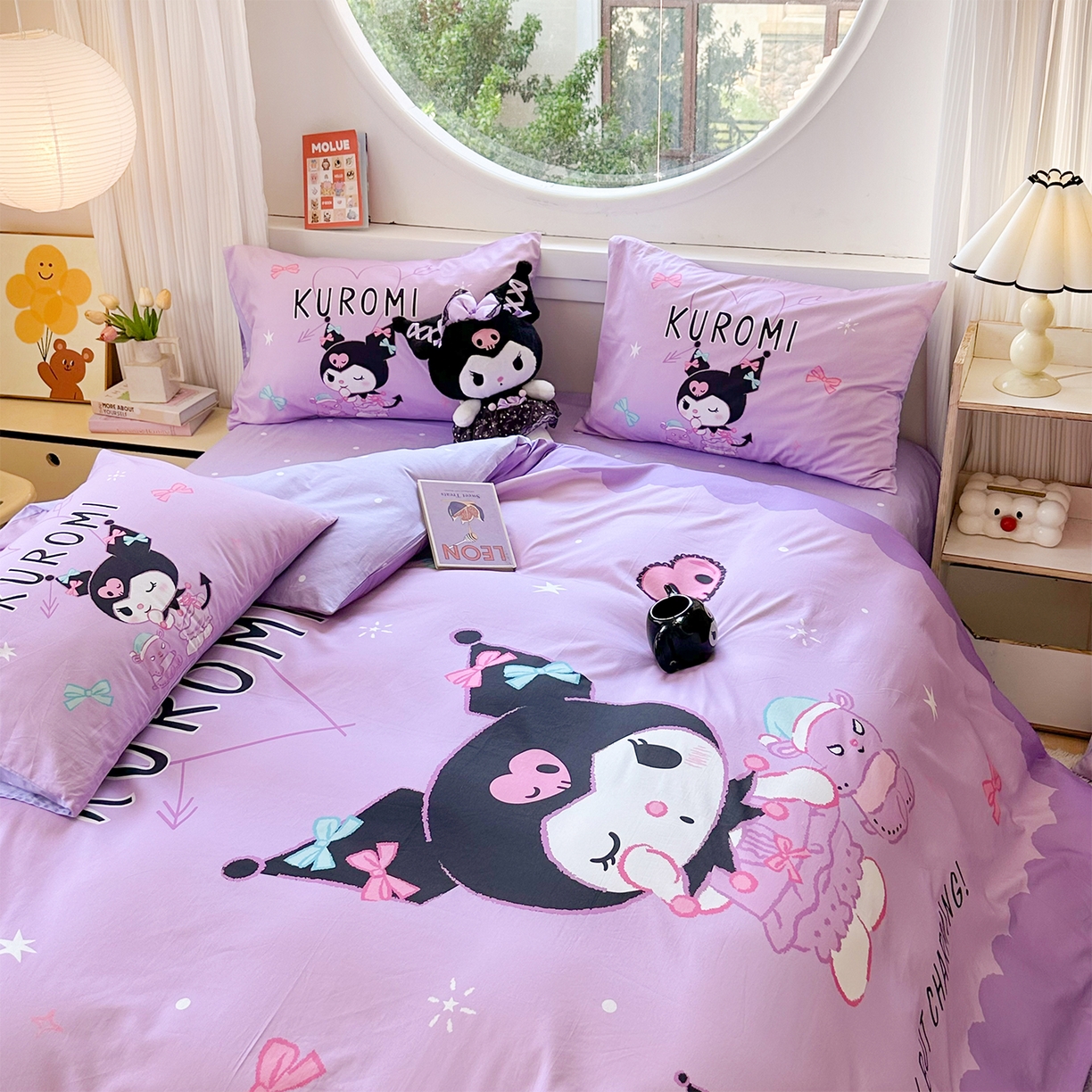 91家纺网 家纺一手货源 找家纺 玉元坊 2025新款正版授权三丽鸥系列全棉纯棉三四件套 基础款 巴库库洛米-基础款