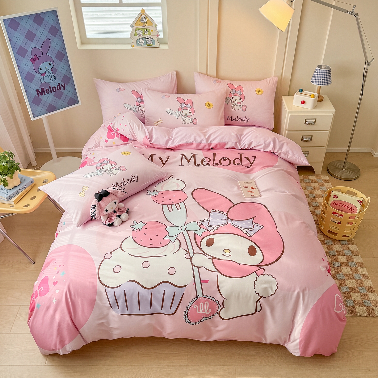 91家纺网 家纺一手货源 找家纺 （总）玉元坊 2025新款正版授权三丽鸥系列全棉纯棉三四件套 基础款