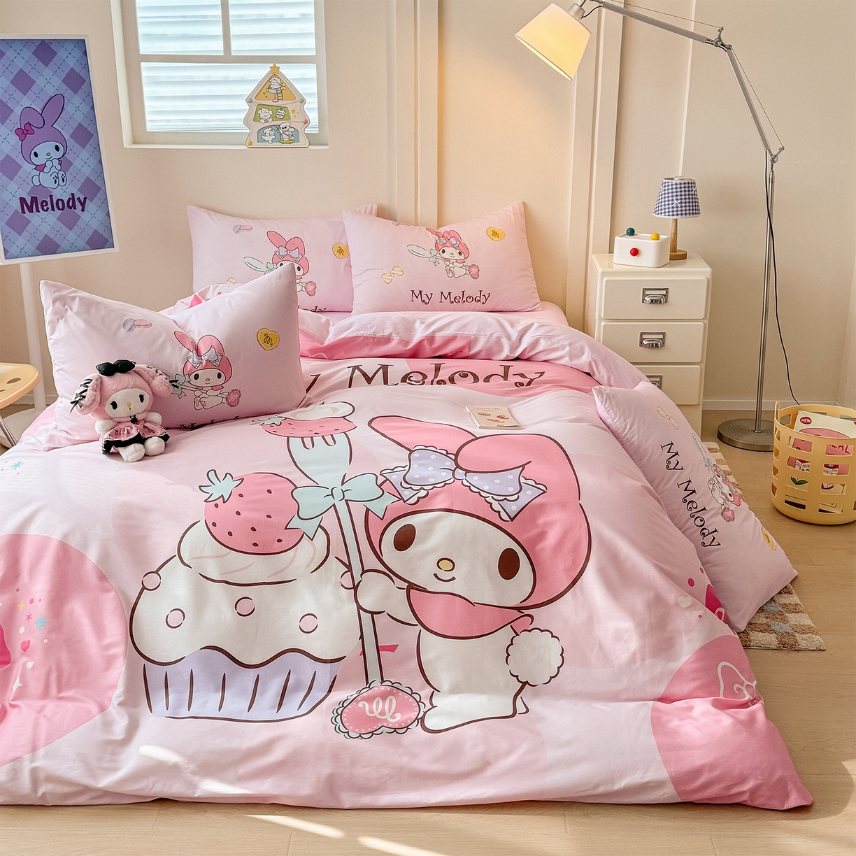 91家纺网 家纺一手货源 找家纺 （总）玉元坊 2025新款正版授权三丽鸥系列全棉纯棉三四件套 基础款